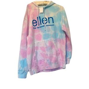 Ellen Degeneres NWT The Ellen Farewell Season Hoodie -tie dye Medium